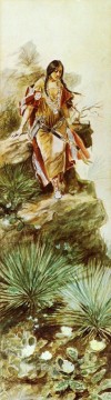 keeoma 1898 Charles Marion Russell Indios Americanos Pinturas al óleo